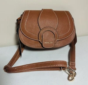 Bolso bandolera de hombro marrón con solapa de cuero Rachel Zoe para mujer - Imagen 1 de 7