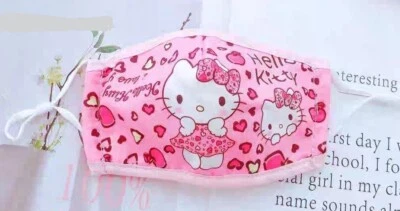 FACE MASK Adult Pick 2* HELLO KITTY MY MELODY TWIN STARS BADTZ-MARU * Face Cover - Image 1 of 4