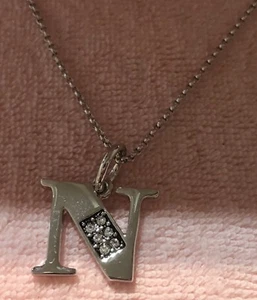 Juicy Couture “N” Initial Wish Necklace - Picture 1 of 4