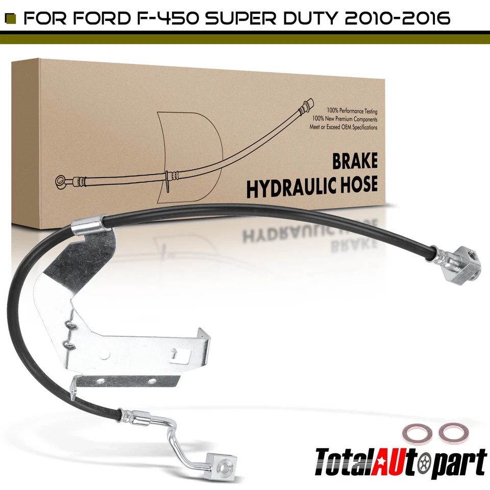 Manguera hidráulica de freno para Ford F-450 Super Duty 2010-2016 pasajero delantero derecho Foto 1 de 4
