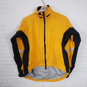 Showers Pass Elite Cycling Commuting Jacket Womens Size M Yellow Seam Sealed - Picture 1 of 16