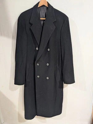Ralph Lauren Black 70% Lambswool  30% Cashmere Overcoat 44 R  - Image 1 of 4