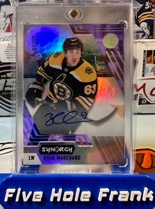 2020-21 Upper Deck Synergy #23 Brad Marchand Veteran Purple Auto /35 - Bild 1 von 3