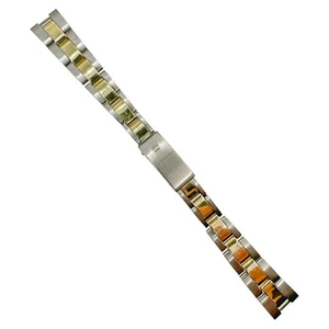 Rolex Vintage Oyster Fold Bracelet 7834 13mm Two Tone SS & Gold Watch Band - Picture 1 of 7