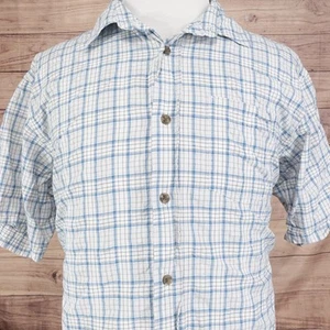 CAMISA RED HEAD BRAND CO MANGA CORTA AZUL A CUADROS BOTONES PARA HOMBRE TALLA XL - Imagen 1 de 7