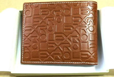 Carteira Rolex Bifold Logotipo Em Relevo Couro Marrom Jubileu Presente VIP com Estojo - Imagem 1 de 3