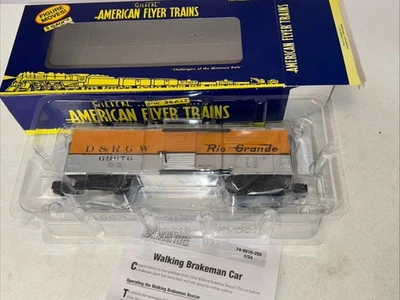 American Flyer 6-49038 Rio Grande Walking Brakeman Operating Box Car NEW in BOX - Image 1 of 4
