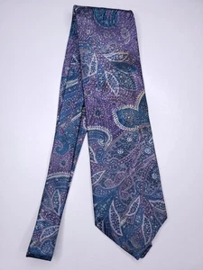 Wembley Mens Formal Necktie 55"Lx4"W Green/Purple Neck Tie - Picture 1 of 5