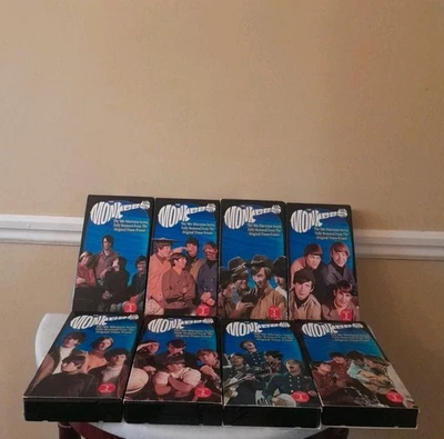 Lot of 8 THE MONKEES 1960s TV Series VHS 16 Episodes  - Image 1 of 4
