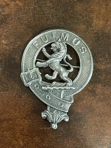 Bruce Scottish Clan Crest Badge Pewter - Picture 1 of 14