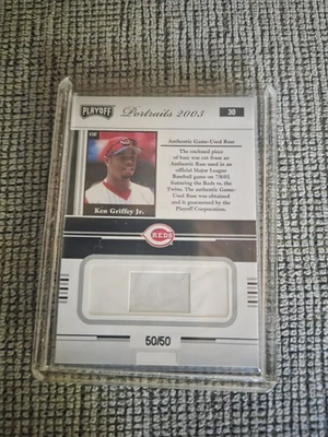  Materiales de retratos de playoffs 2003 Ken Griffey Jr plata # 50/50 ¡Guau! Foto 1 de 2