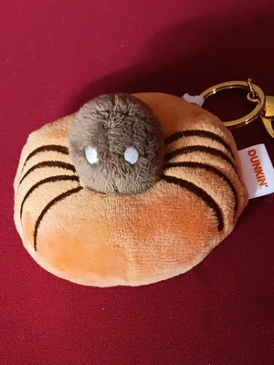DISCONTINUED 2023 HALLOWEEN DUNKIN' SPIDER MUNCHKIN DONUT PLUSH KEYCHAIN - Image 1 of 4