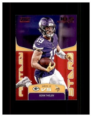 2019 Panini Score Football Adam Thielen Fantasy Stars #FS-12 Minnesota Vikings - Image 1 of 2