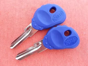 2 BUELL BLAST FIREBOLT LIGHTNING ULYSSES MOTORCYCLE KEY BLANKS BUELL BLUE KEYS - Foto 1 di 1