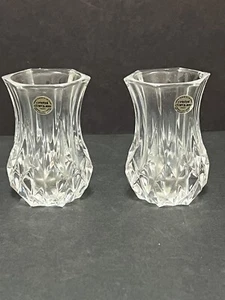 Juego de 2 soportes para palillos de dientes Cristal D'arques Francia 24 % cristal plomo a juego - Imagen 1 de 11