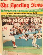 The Sporting NewsRickey Henderson Laminated front Cover June 14 1992 D19