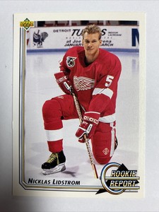 1992-93 Upper Deck # 363 Nicklas Lidstrom Rookie Report