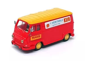 Norev 1/43 Scale N7781 - Renault Estafette Van (Bouillon KUB) Red/Yellow - Picture 1 of 5