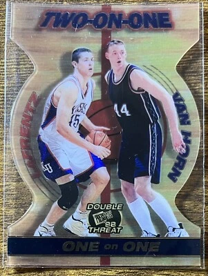 1998 Press Pass Double Threat Two On One Raef LaFrentz Keith Van Horn Rookie RC - Image 1 of 2