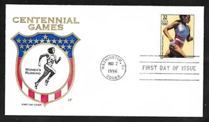 #3068c 32c Olympics '96 Atlanta -Women's Running- House of Farnam FDC - Picture 1 of 2
