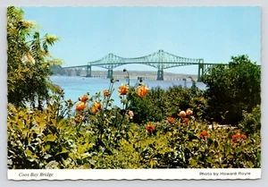 McCullough Bridge over Coos Bay Oregon Coast VTG c1970 Continental UNP Postcard - Picture 1 of 2