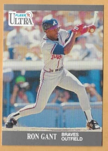 RON GANT ATLANTA BRAVES #4 - FLEER ULTRA 1991 - Imagen 1 de 2