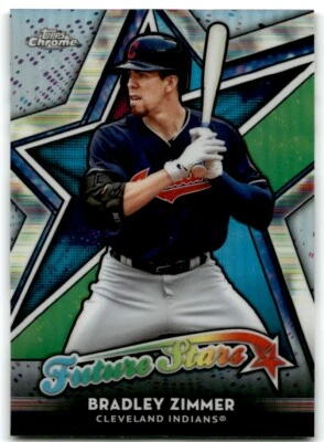 2018 TOPPS CHROME FUTURE STARS BRADLEY ZIMMER CLEVELAND INDIANS #FS-5 - Image 1 of 2