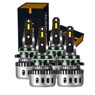 For Kia Stinger GT Sedan 4-Door 2018-2020 4pcs White LED Headlight High Low Bulb - Image 1 of 4