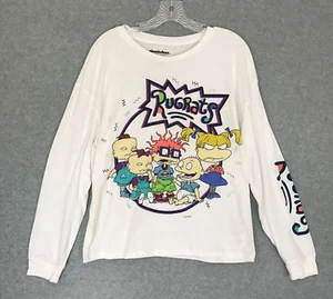 Rugrats T-Shirt Youth XL 15-17 White Long Sleeve Nickelodeon Officially Licensed - Picture 1 of 6