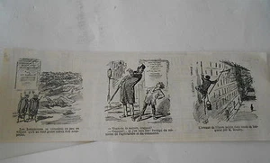 Vignette Caricature 1876 - Les Hannetons se consolent - Foto 1 di 2