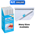 SELF ADHESIVE CLEAR PLASTIC BOOK COVER FILM ROLL STICKY HIGH QUALITY TIGER SIZES