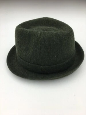 Men's Vintage hat | trilby hat | green wool felt hat | Men's fedora - Image 1 of 4