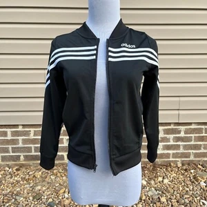 Kids / Youth Adidas Zip Front Lightweight Athleisure Jacket Stripe Size 7/8 - Picture 1 of 7