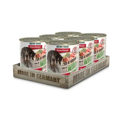 Bewi Dog - Hunde Fleischkost - 6x 800g Reich an Wild - Bild 1 von 2