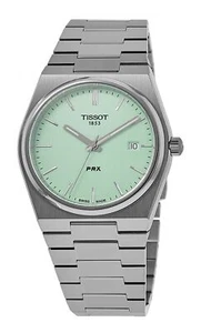 Tissot PRX T-Classic Swiss Made Edelstahl Grünes Zifferblatt 100M Unisex-Uhr