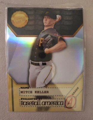 Mitch Keller 2017 Bowman's Best Dean's List Insert Refractor Pirates Rookie - Image 1 of 2