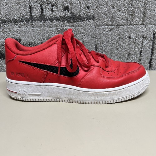 SCARPE BASSE DA DONNA NIKE AIR FORCE 1 '07 TAGLIA 7 5 ROSSE