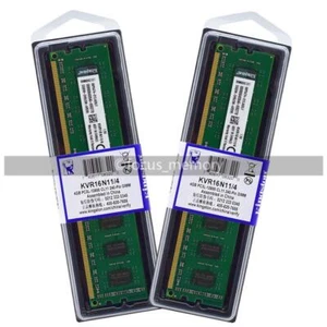 Kingston 8 GB (2x4 GB) DDR3-1600MHz PC3-12800 DIMM Non-ECC Desktop Memory 240PIN - Picture 1 of 6