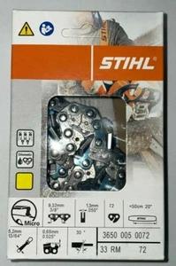 MOTOSIERRA 33RM 72 STIHL NUEVA 20 pulgadas HOJA AGRESIVA 3/8,50 72 20 PULGADAS - Imagen 1 de 1