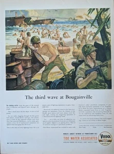 1944 de colección Segunda Guerra Mundial Batalla en Bougainville Papa Nueva Guinea, Marina, Soldados - Imagen 1 de 1
