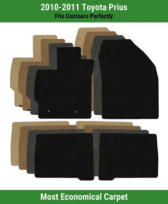 Tapetes carpete Lloyd Velourtex fileira dianteira e traseira para Toyota Prius 2010-2011  - Imagem 1 de 4