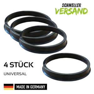 4 anillos de centrado para llantas de aluminio 66,6 a 57,1 mm Audi Seat Skoda VW - Imagen 1 de 1