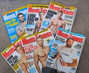 job lot 6 x 'MENS FITNESS' MAGAZINES: GET IN SHAPE /LOSE FAT /SHRINK / NUTRITION - Picture 1 of 8
