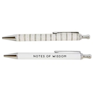 Refillable Ballpoint Metal Pens Medium Tip Black Ink Pen, Wisdom - Set of 4 - Picture 1 of 2