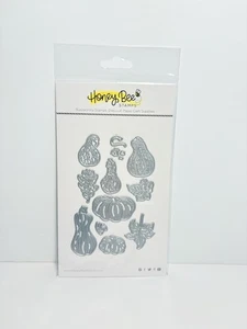 NEW Honey Bee Stamps Lovely Layers FALL BOUNTY Die Set Pumpkins Squash Harvest - Picture 1 of 2