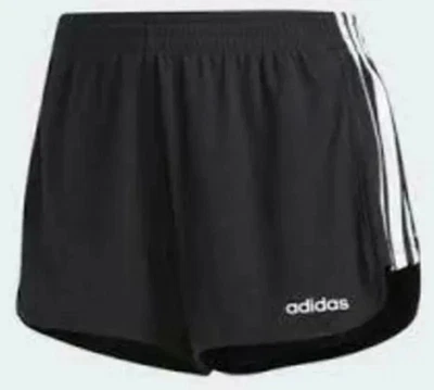 Adidas 3S Shorts Women's Size S CZ9784 Black White Stripes Running Mujer Negro - Image 1 of 4