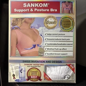 Sankom Compression Shapewear Posture Correcting Classic Bra, Classic, L/XL - New - Picture 1 of 5