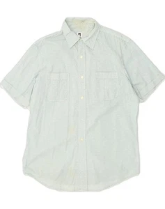 Camisa de manga corta GAP para hombre grande azul manchado algodón UL05 - Imagen 1 de 5