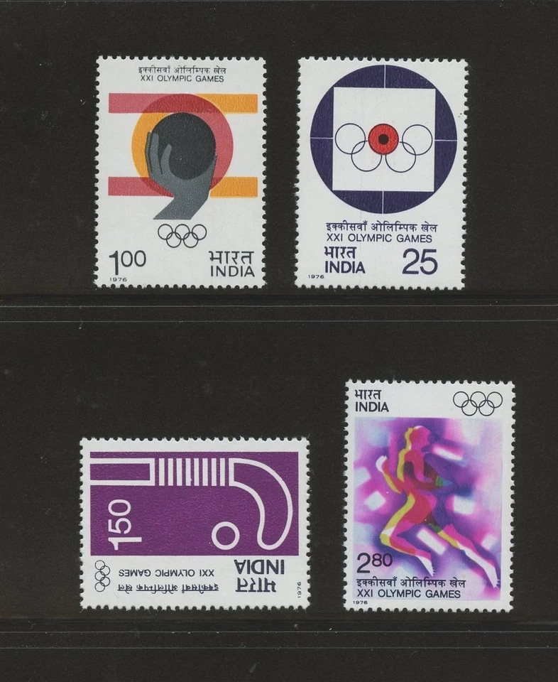 INDIA 724-727, 1976 OLYMPICS MNH (IN4909K) - Image 1 of 1