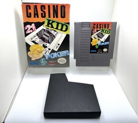 Casino Kid (Nintendo NES 1989) Authentic Tested Game + Original Box + Slipcover